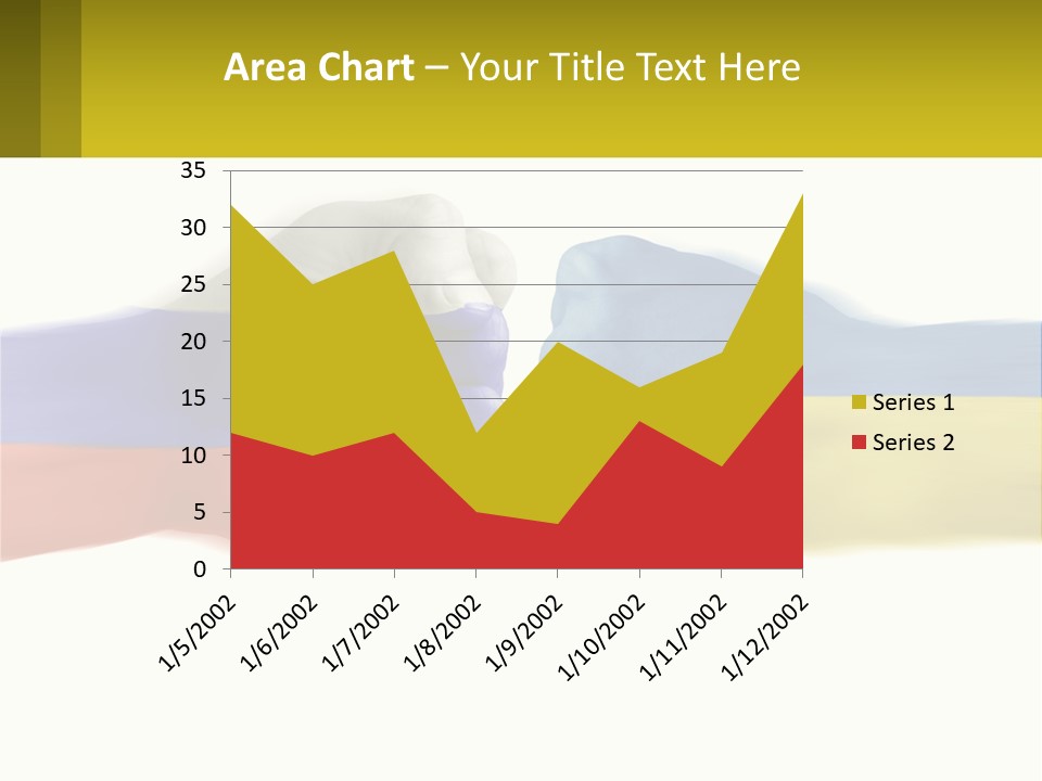 A Fist Bumping A Fist With The Colors Of The Flag Of Ukraine PowerPoint Template