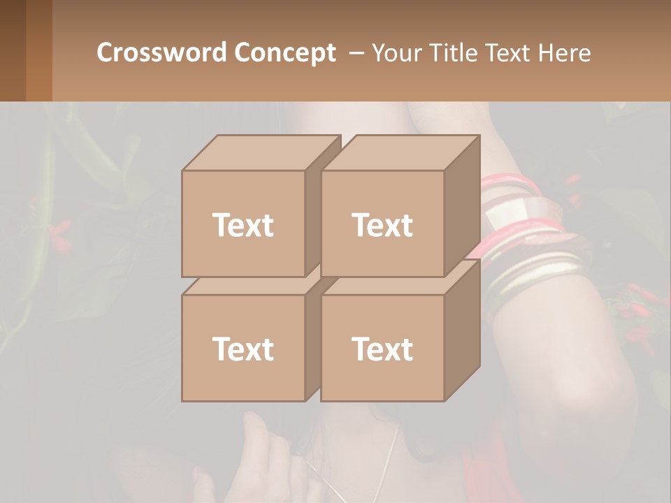 A Woman In A Red Dress Is Holding Her Hands On Her Head PowerPoint Template