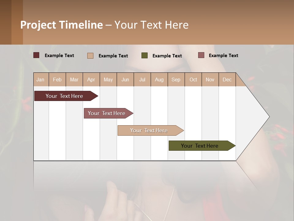 A Woman In A Red Dress Is Holding Her Hands On Her Head PowerPoint Template