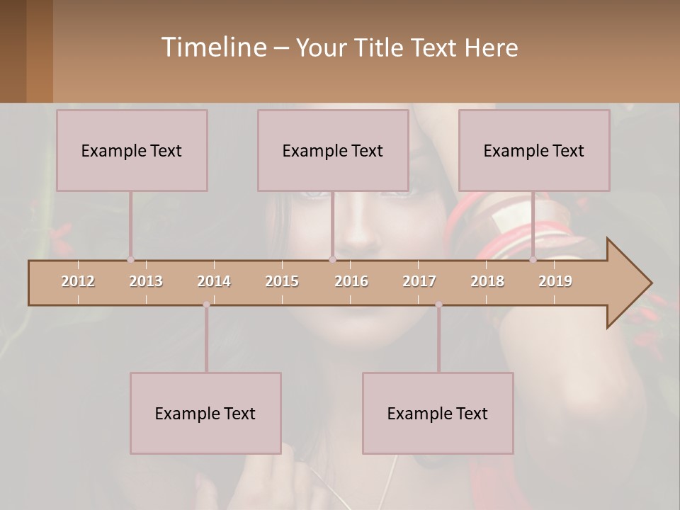 A Woman In A Red Dress Is Holding Her Hands On Her Head PowerPoint Template
