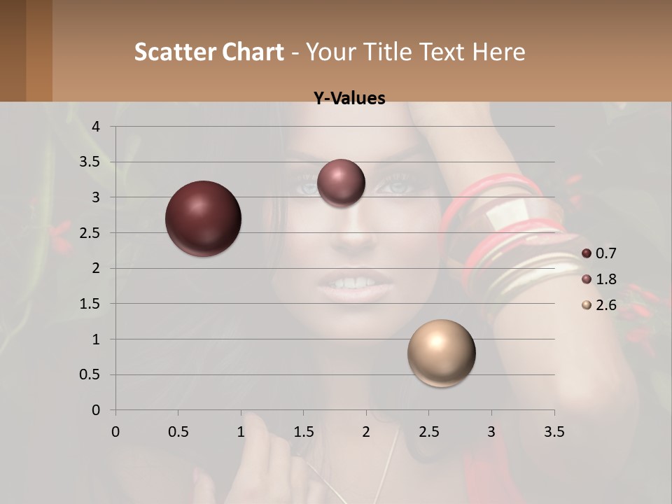 A Woman In A Red Dress Is Holding Her Hands On Her Head PowerPoint Template