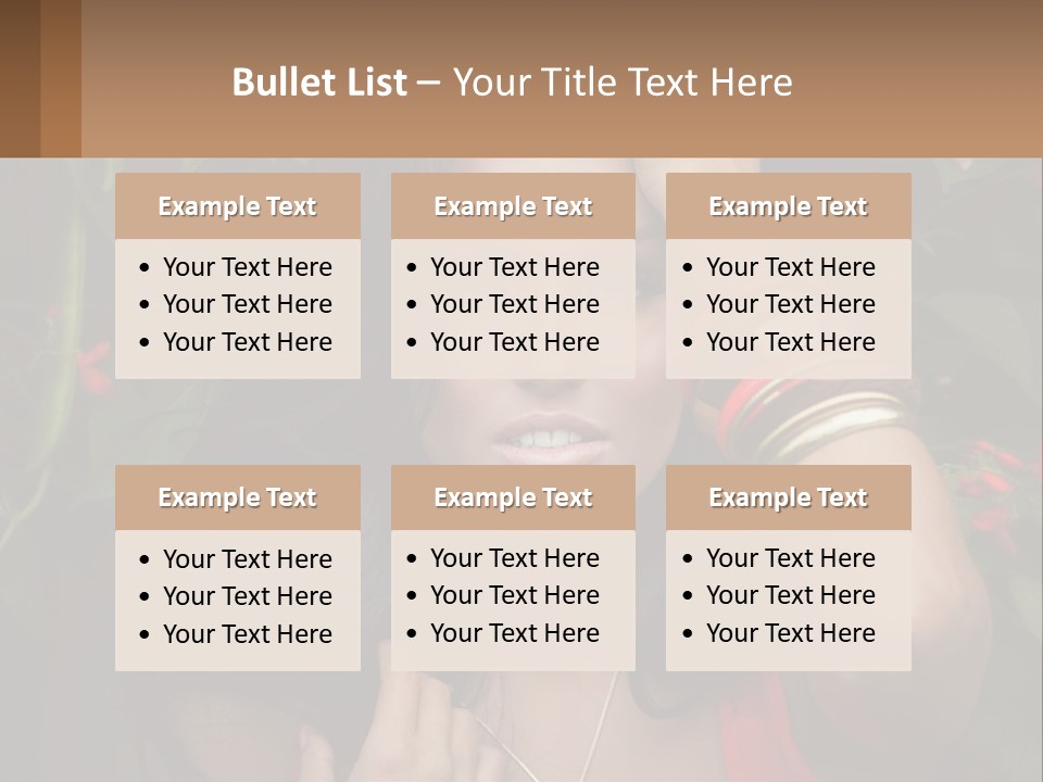 A Woman In A Red Dress Is Holding Her Hands On Her Head PowerPoint Template