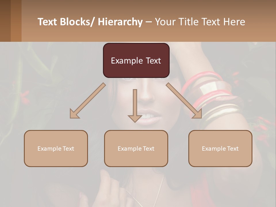 A Woman In A Red Dress Is Holding Her Hands On Her Head PowerPoint Template