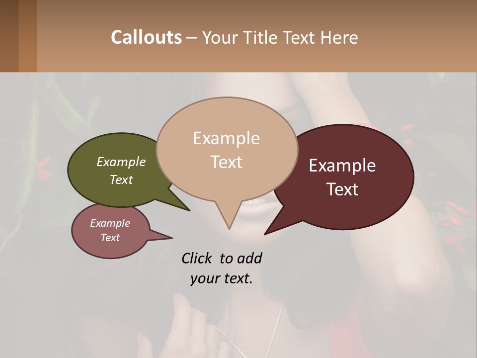 A Woman In A Red Dress Is Holding Her Hands On Her Head PowerPoint Template