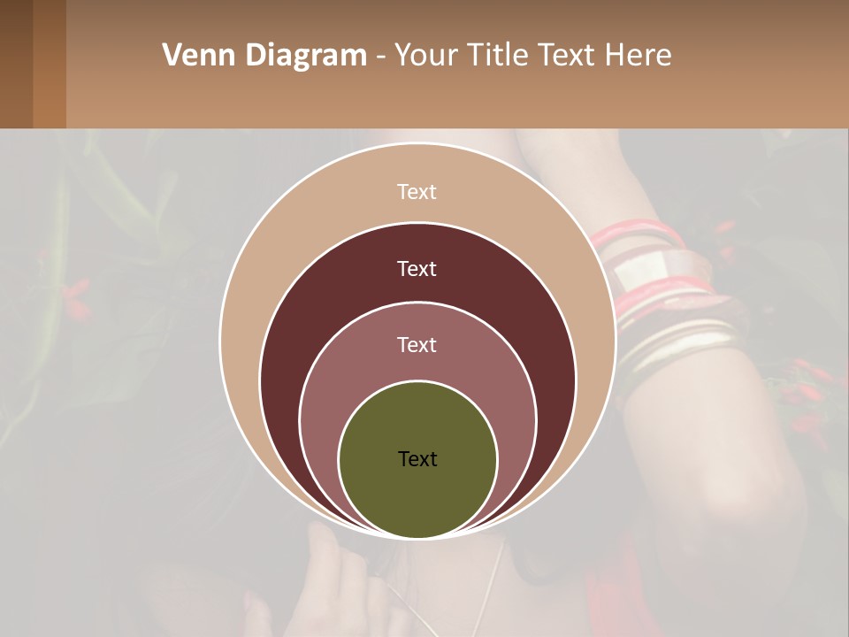 A Woman In A Red Dress Is Holding Her Hands On Her Head PowerPoint Template