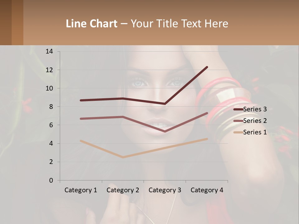 A Woman In A Red Dress Is Holding Her Hands On Her Head PowerPoint Template