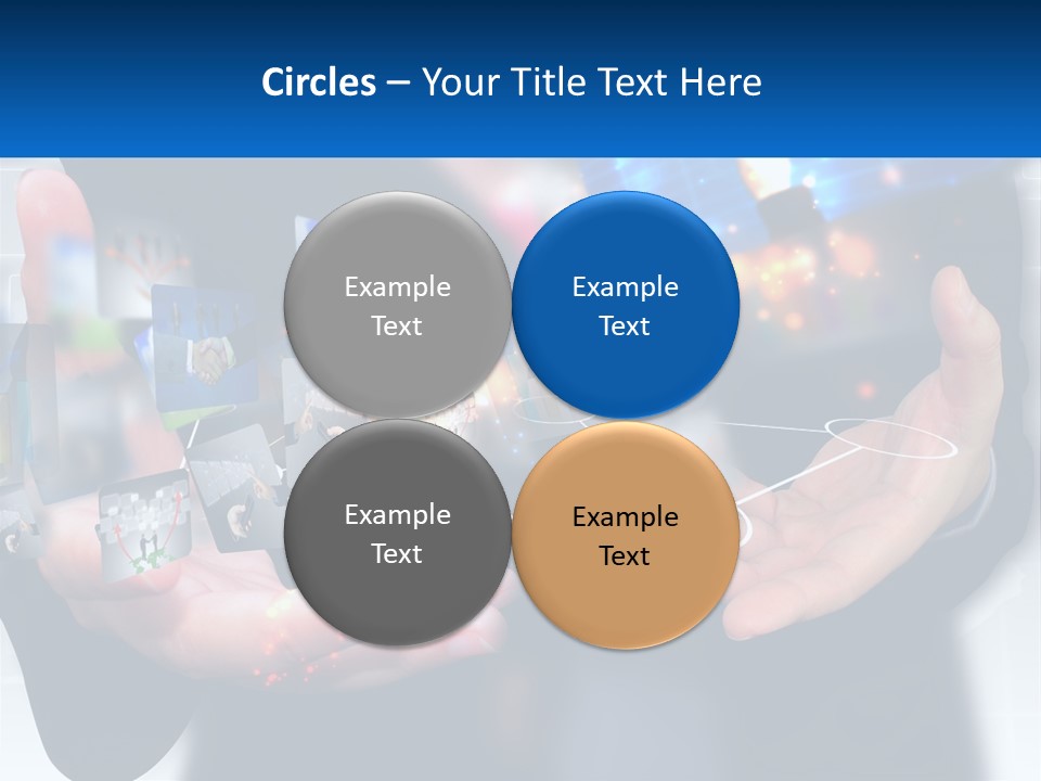 A Person Holding A Bunch Of Photos In Their Hands PowerPoint Template