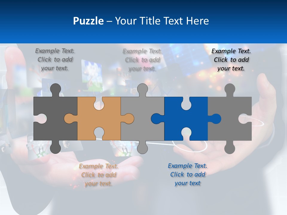 A Person Holding A Bunch Of Photos In Their Hands PowerPoint Template