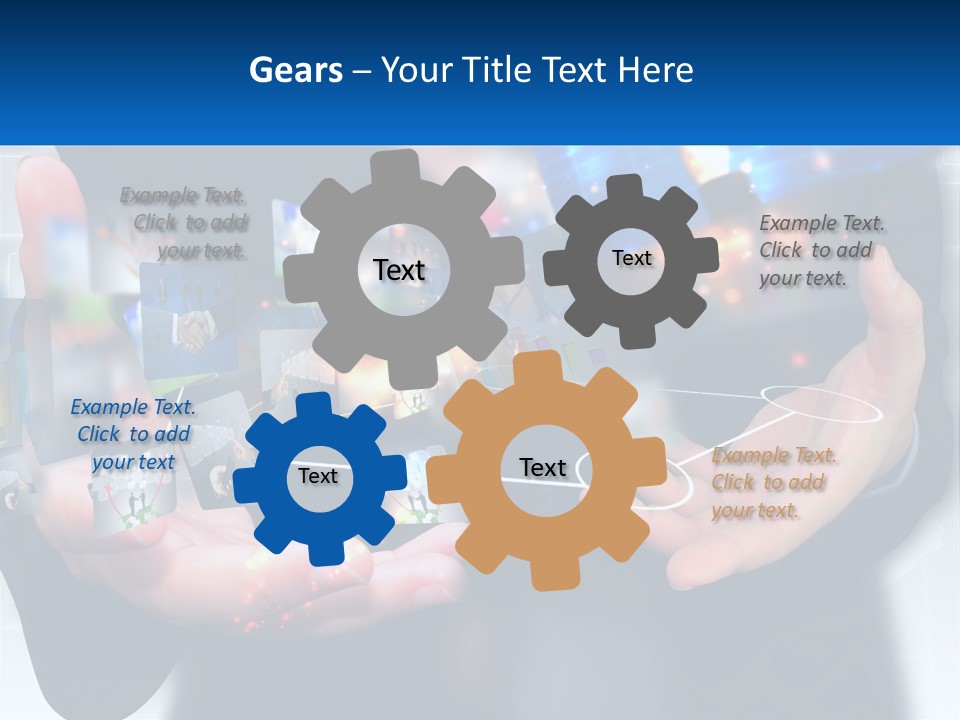 A Person Holding A Bunch Of Photos In Their Hands PowerPoint Template