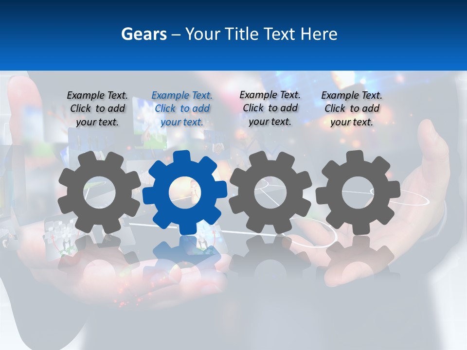 A Person Holding A Bunch Of Photos In Their Hands PowerPoint Template