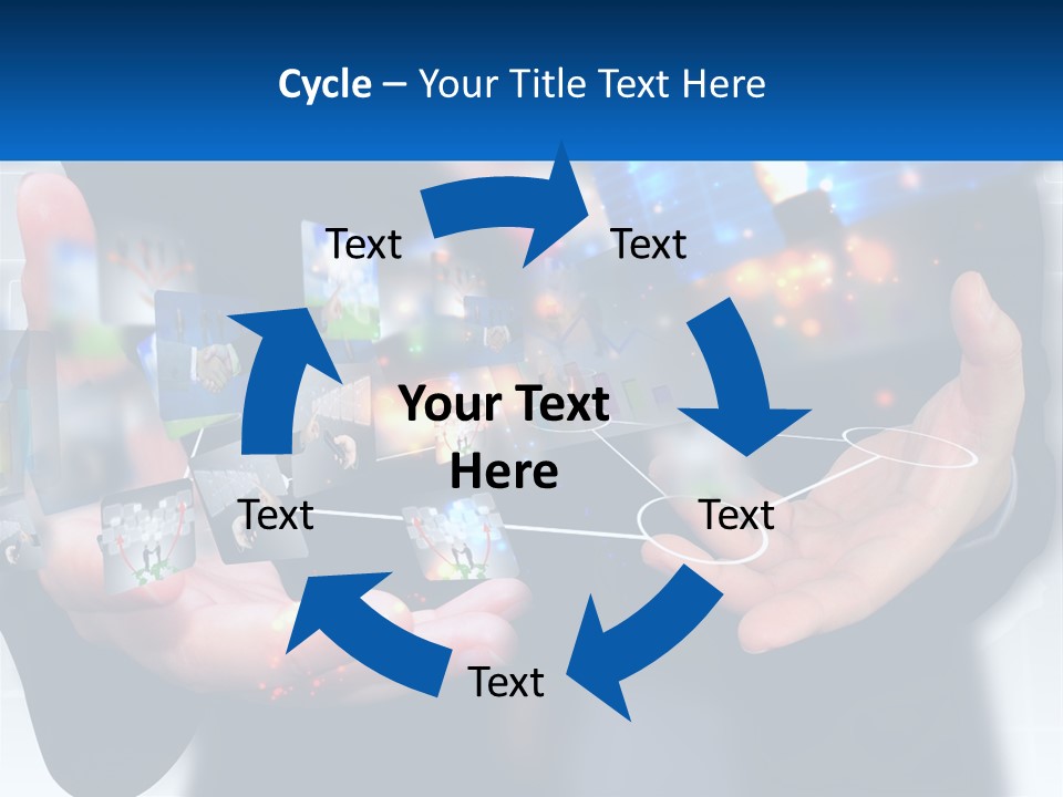 A Person Holding A Bunch Of Photos In Their Hands PowerPoint Template