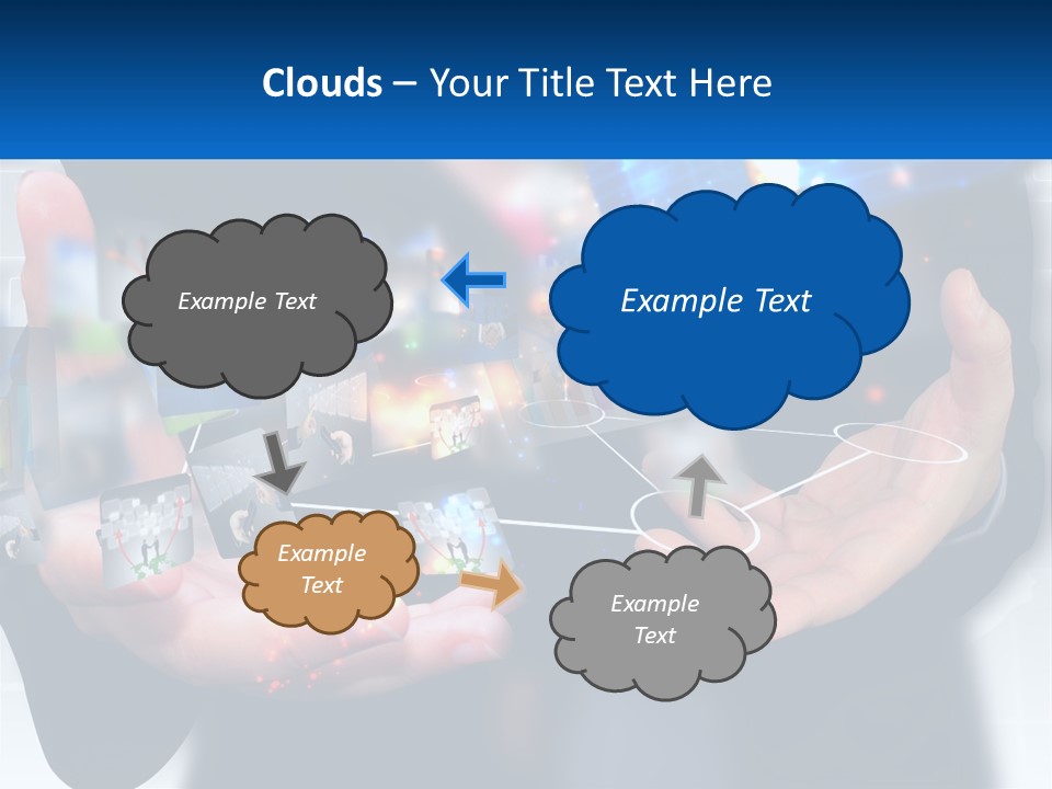 A Person Holding A Bunch Of Photos In Their Hands PowerPoint Template