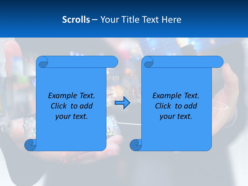 A Person Holding A Bunch Of Photos In Their Hands PowerPoint Template