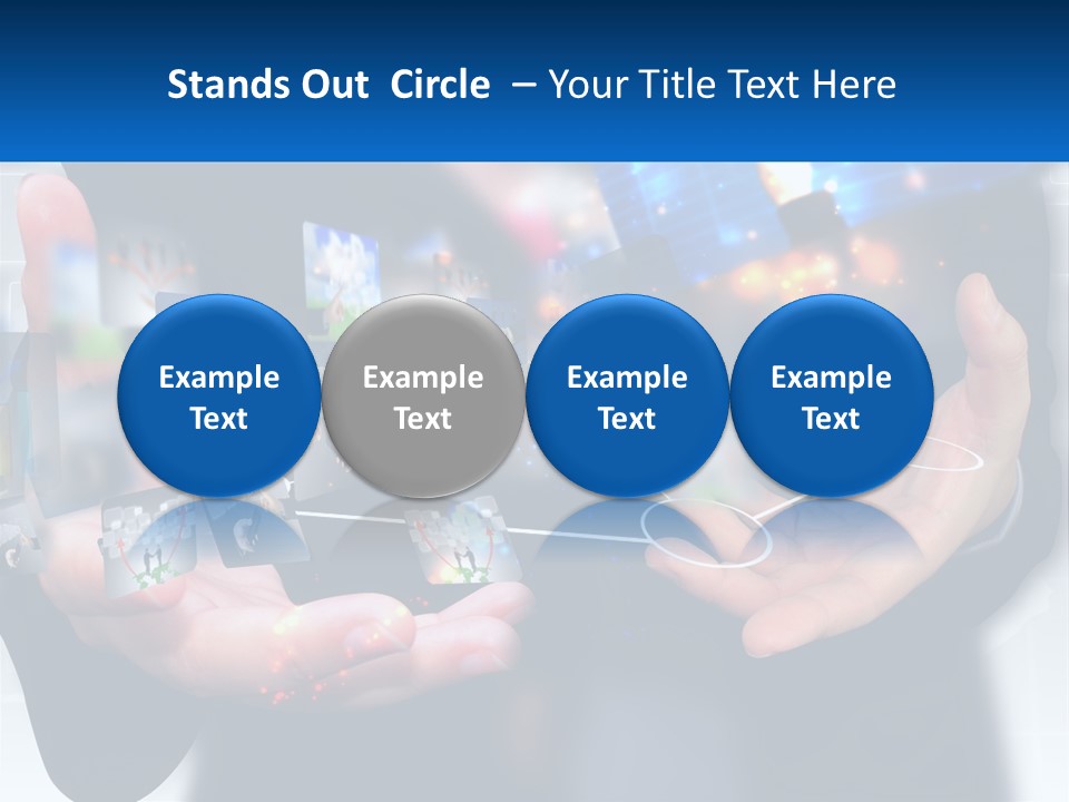 A Person Holding A Bunch Of Photos In Their Hands PowerPoint Template