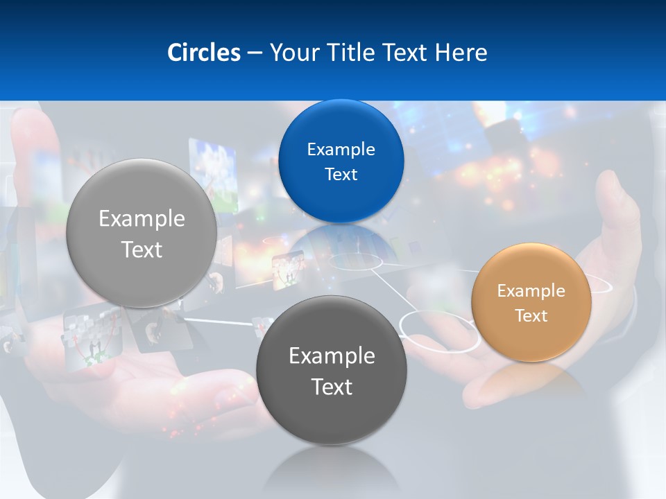 A Person Holding A Bunch Of Photos In Their Hands PowerPoint Template