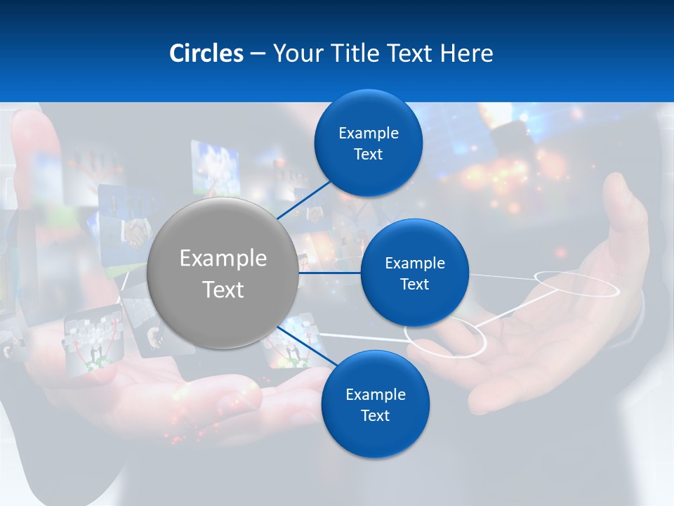 A Person Holding A Bunch Of Photos In Their Hands PowerPoint Template