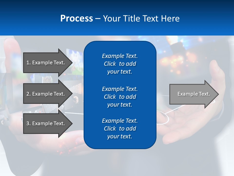 A Person Holding A Bunch Of Photos In Their Hands PowerPoint Template