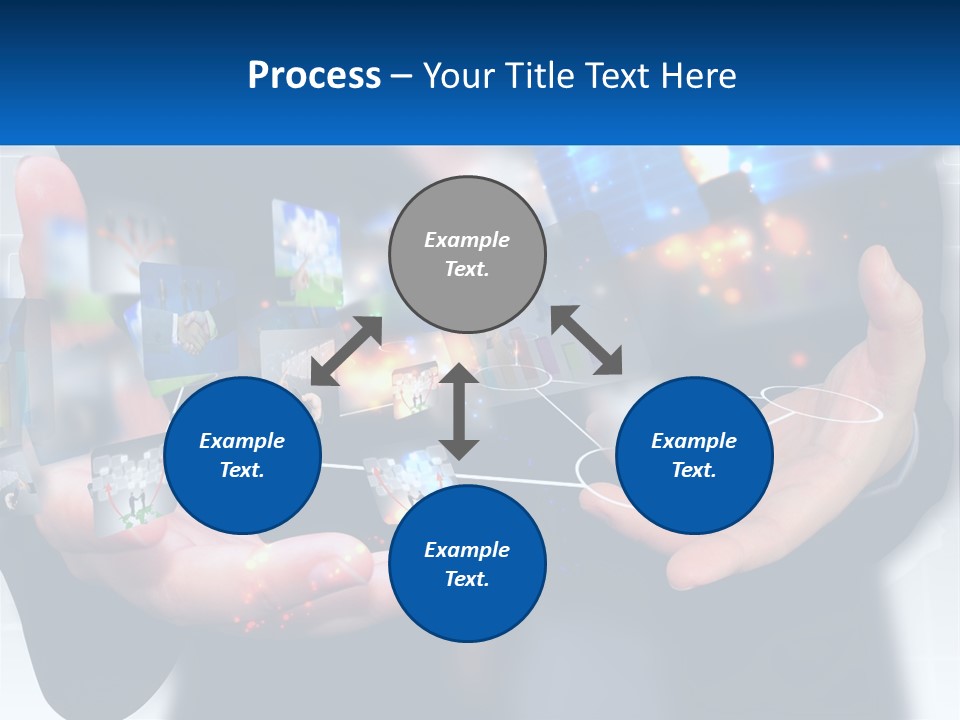 A Person Holding A Bunch Of Photos In Their Hands PowerPoint Template