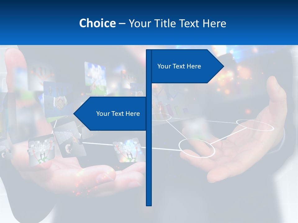 A Person Holding A Bunch Of Photos In Their Hands PowerPoint Template