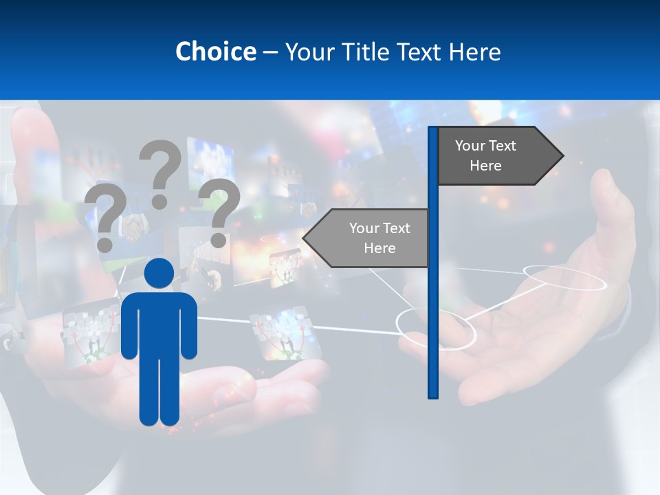 A Person Holding A Bunch Of Photos In Their Hands PowerPoint Template
