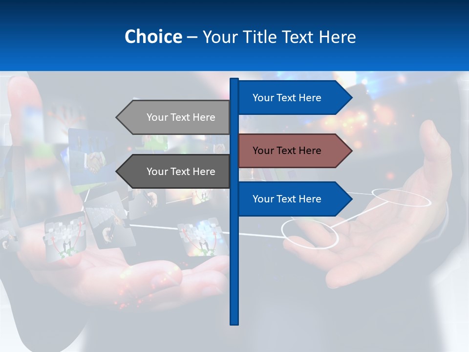 A Person Holding A Bunch Of Photos In Their Hands PowerPoint Template