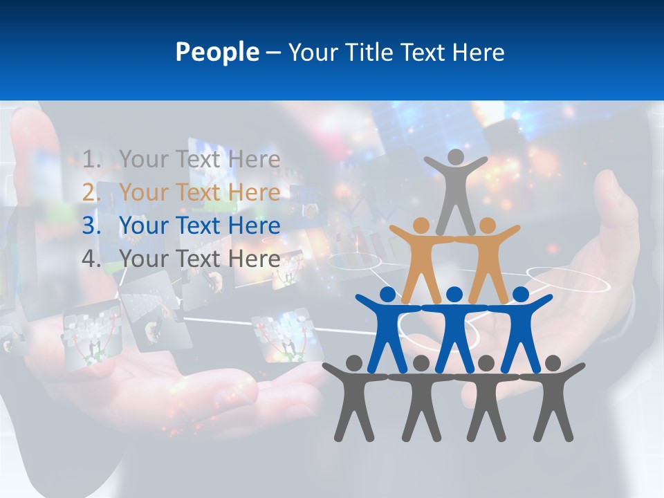 A Person Holding A Bunch Of Photos In Their Hands PowerPoint Template