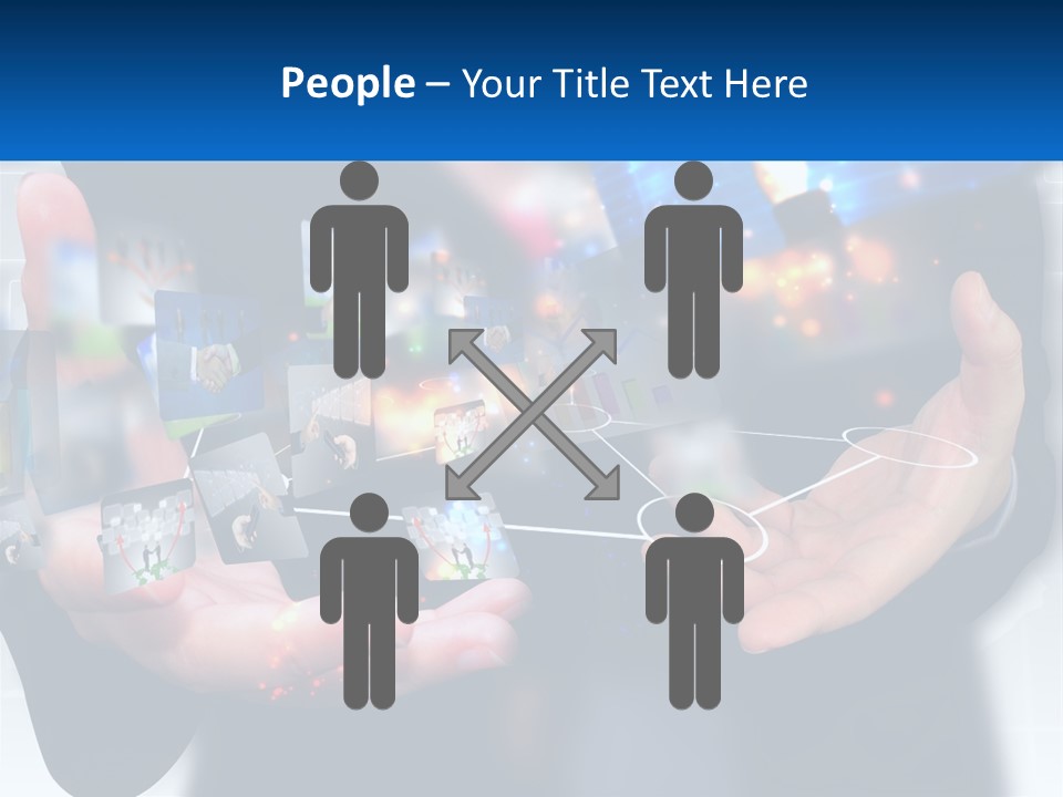 A Person Holding A Bunch Of Photos In Their Hands PowerPoint Template