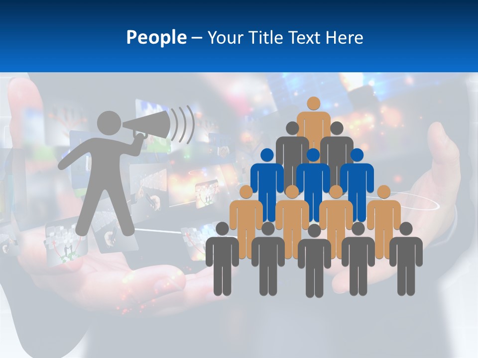 A Person Holding A Bunch Of Photos In Their Hands PowerPoint Template