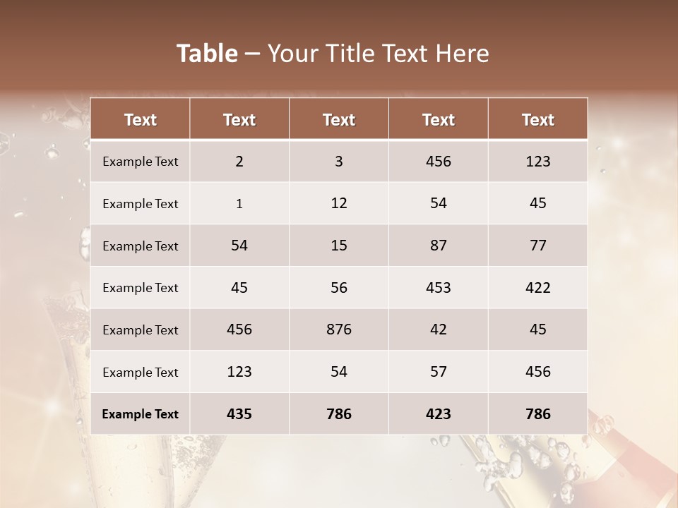 A Bottle Of Champagne Being Poured Into A Glass PowerPoint Template