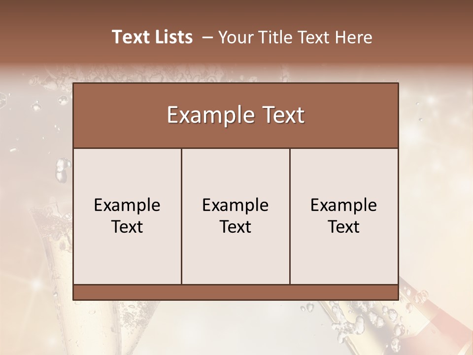 A Bottle Of Champagne Being Poured Into A Glass PowerPoint Template