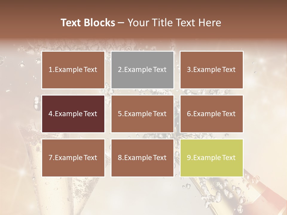 A Bottle Of Champagne Being Poured Into A Glass PowerPoint Template