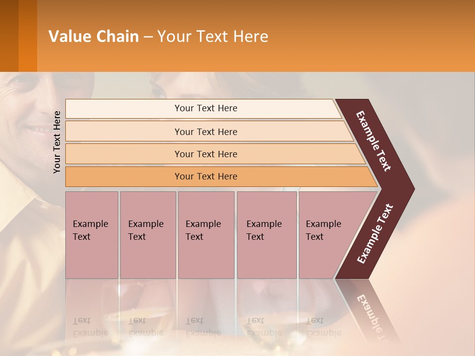 A Man And Woman Sitting At A Table With A Glass Of Wine PowerPoint Template