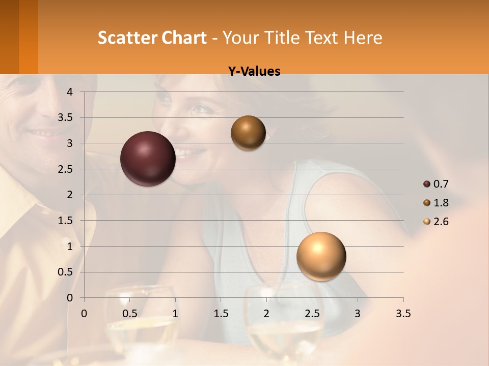 A Man And Woman Sitting At A Table With A Glass Of Wine PowerPoint Template