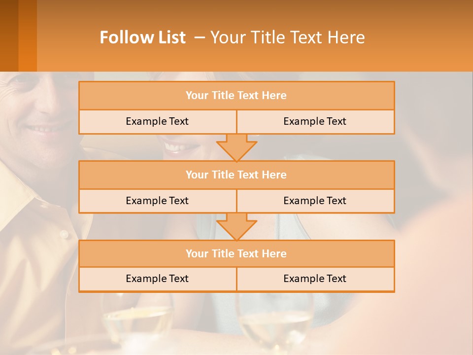 A Man And Woman Sitting At A Table With A Glass Of Wine PowerPoint Template