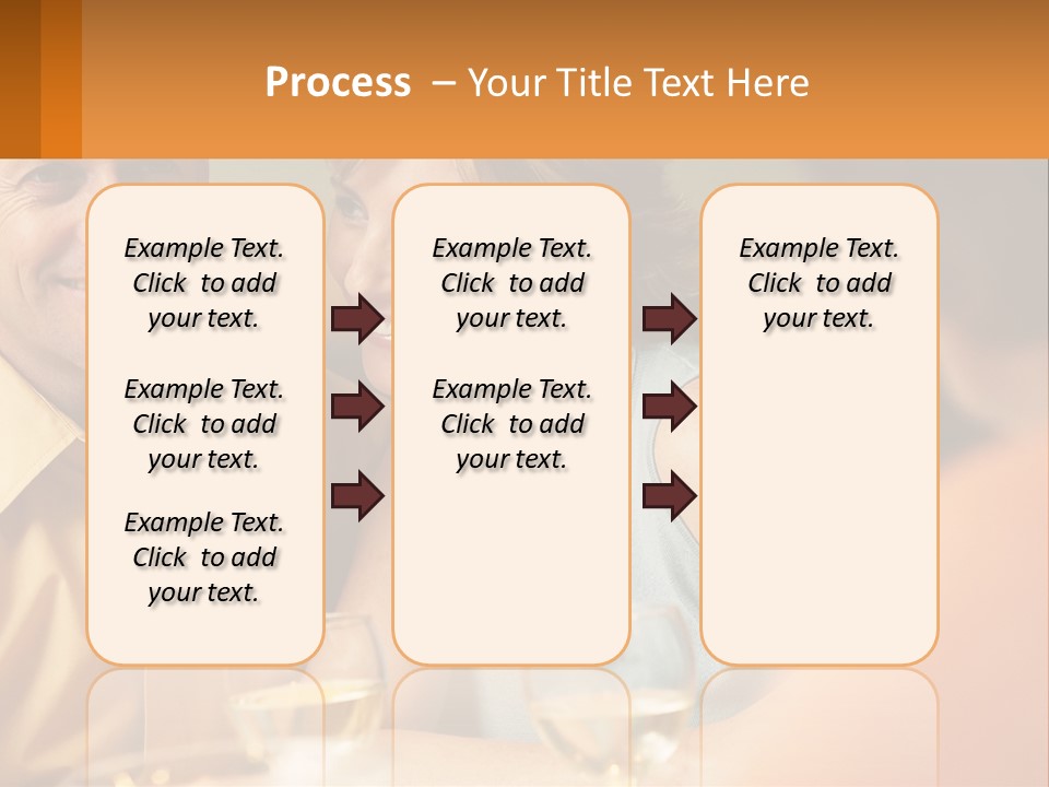 A Man And Woman Sitting At A Table With A Glass Of Wine PowerPoint Template