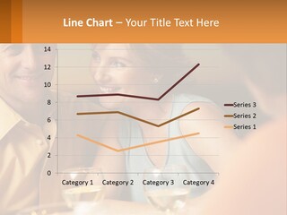 A Man And Woman Sitting At A Table With A Glass Of Wine PowerPoint Template