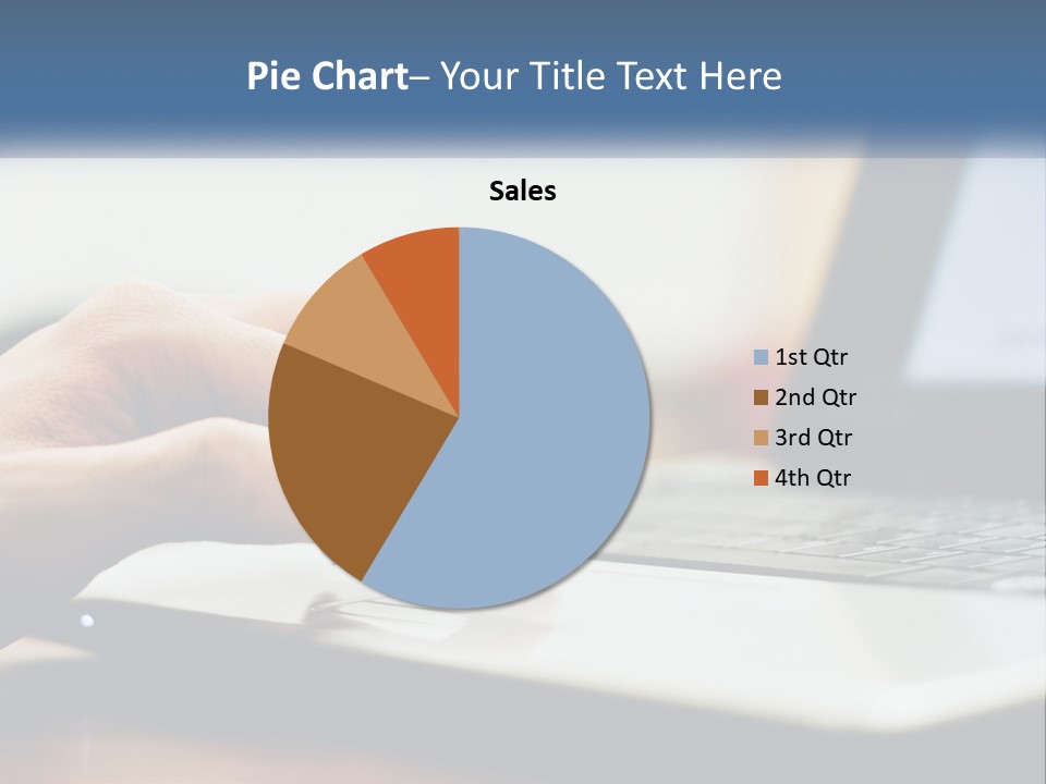 A Person Using A Laptop Computer On A Desk PowerPoint Template