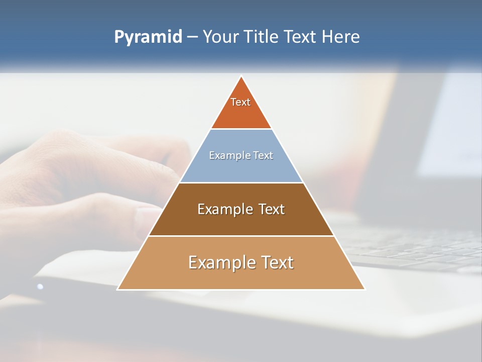 A Person Using A Laptop Computer On A Desk PowerPoint Template