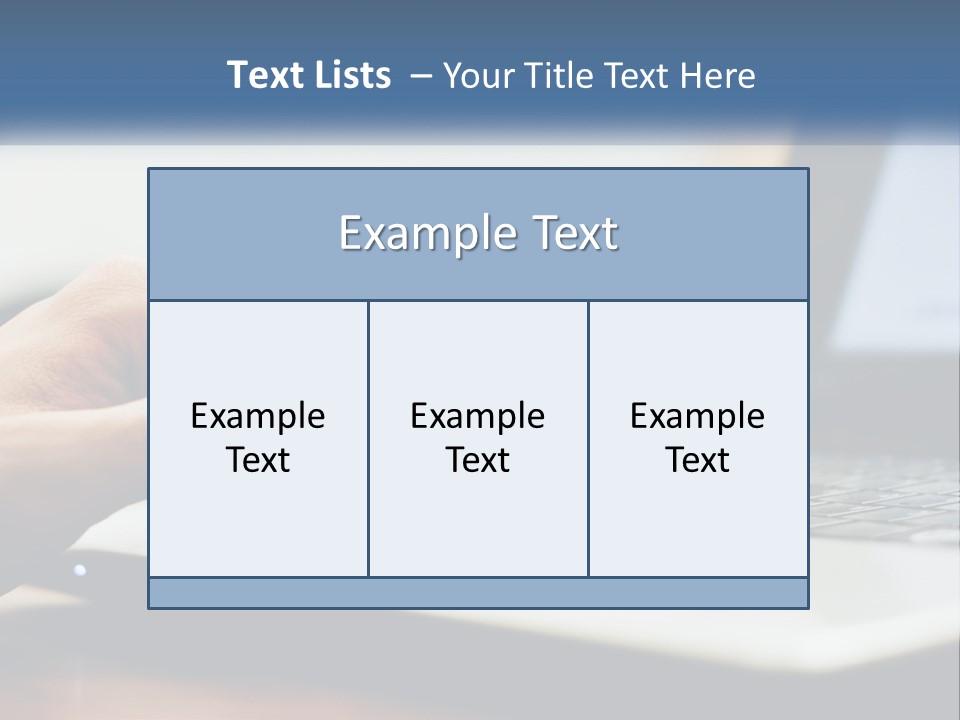 A Person Using A Laptop Computer On A Desk PowerPoint Template