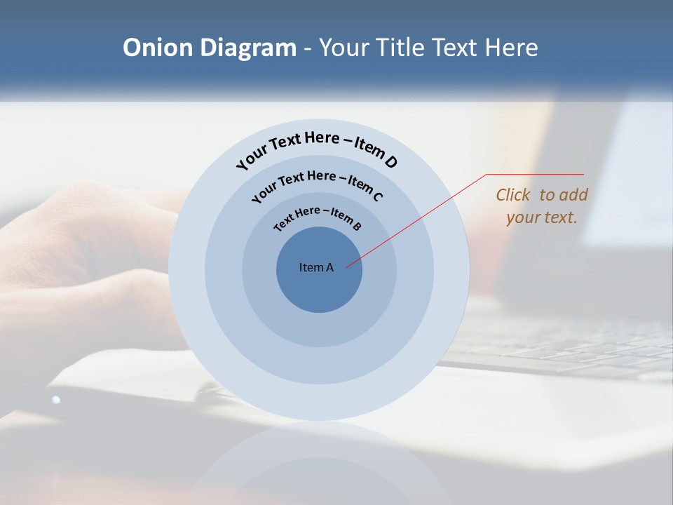 A Person Using A Laptop Computer On A Desk PowerPoint Template