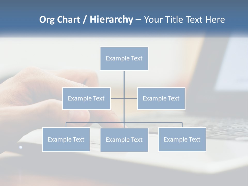 A Person Using A Laptop Computer On A Desk PowerPoint Template