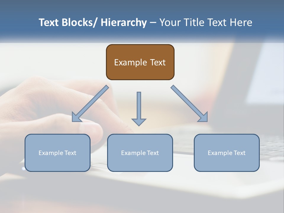 A Person Using A Laptop Computer On A Desk PowerPoint Template
