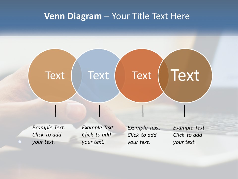 A Person Using A Laptop Computer On A Desk PowerPoint Template