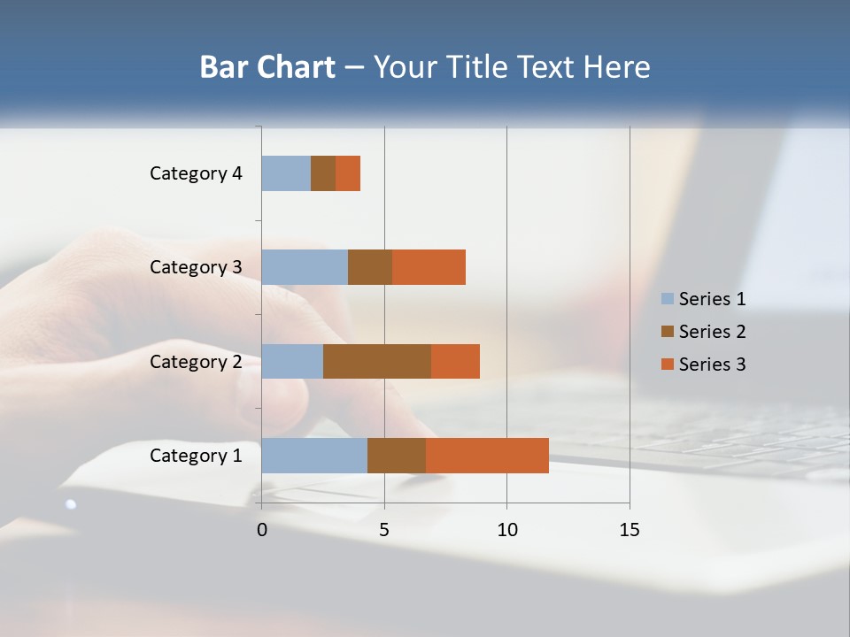 A Person Using A Laptop Computer On A Desk PowerPoint Template
