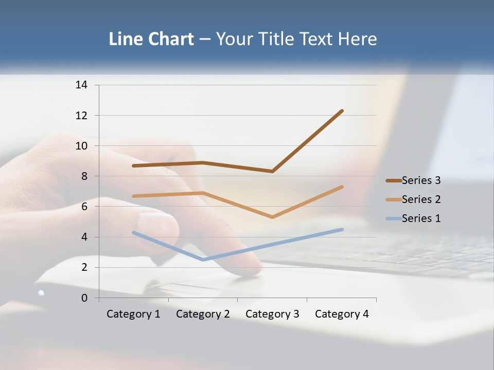 A Person Using A Laptop Computer On A Desk PowerPoint Template
