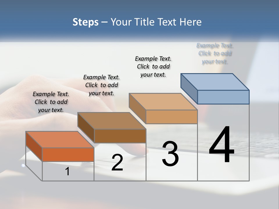 A Person Using A Laptop Computer On A Desk PowerPoint Template