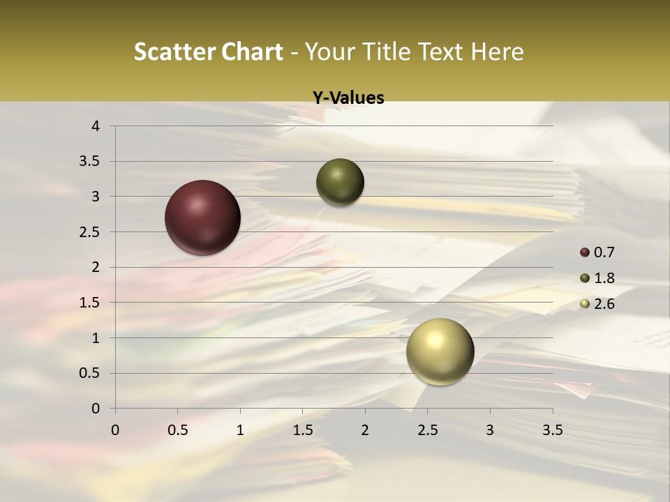 A Large Pile Of Papers On A Table PowerPoint Template
