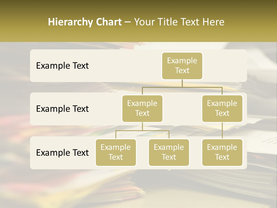 A Large Pile Of Papers On A Table PowerPoint Template