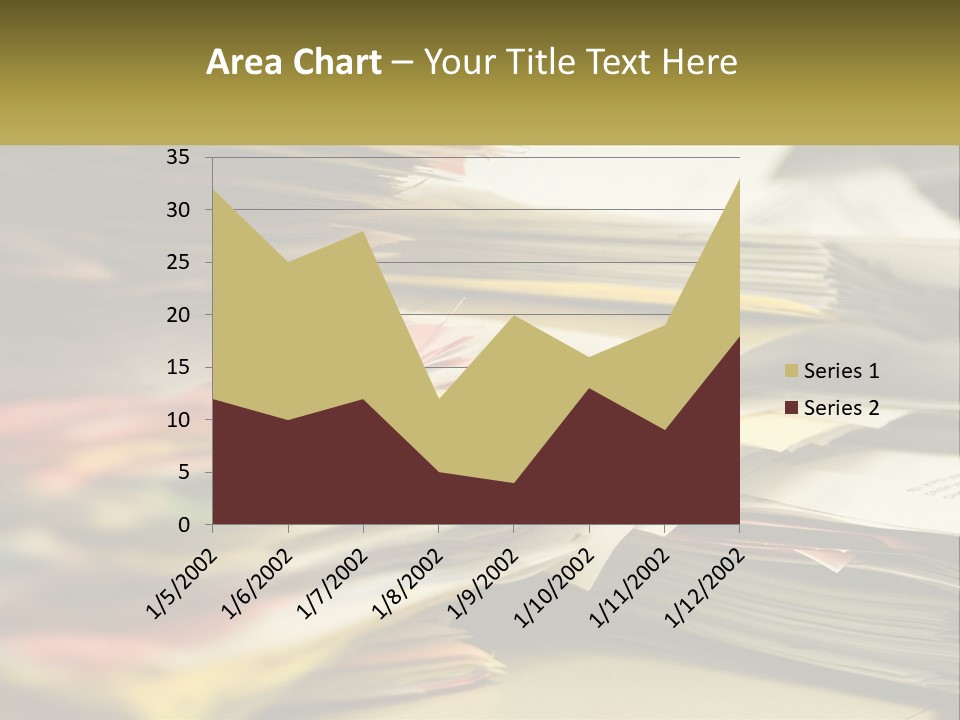 A Large Pile Of Papers On A Table PowerPoint Template