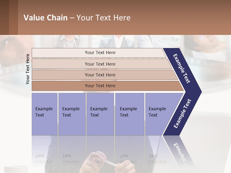 A Man Sitting In Front Of A Laptop Computer PowerPoint Template